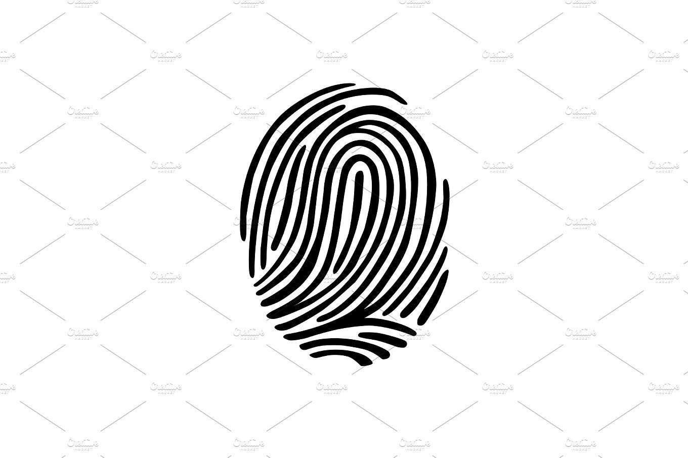 1360x906 Thumb Print Fingerprint Vector Illustration