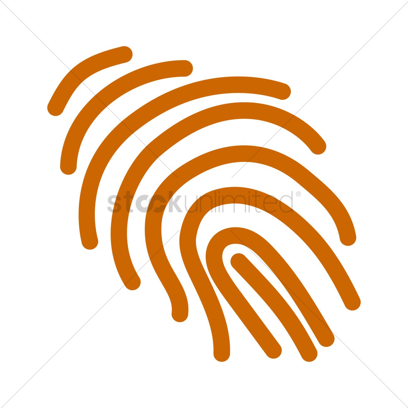 1299x1300 Thumbprint Vector Image