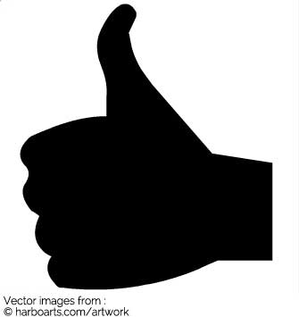 335x355 Download Thumbs Up Silhouette
