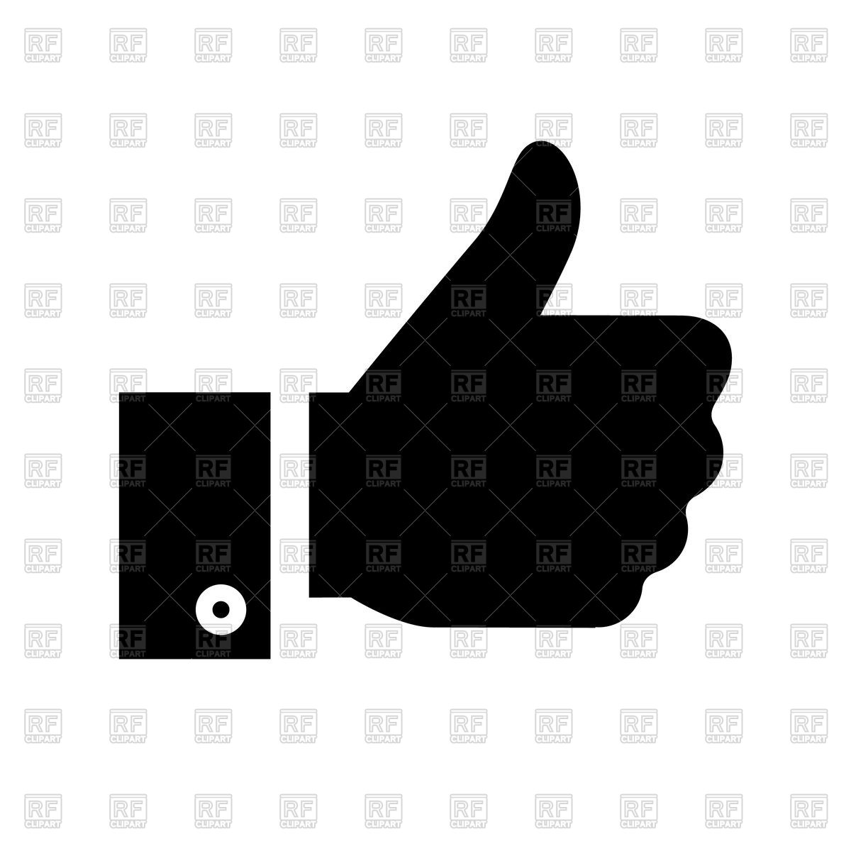1200x1200 Thumbs Up Icon Vector Image Of Signs, Symbols, Maps