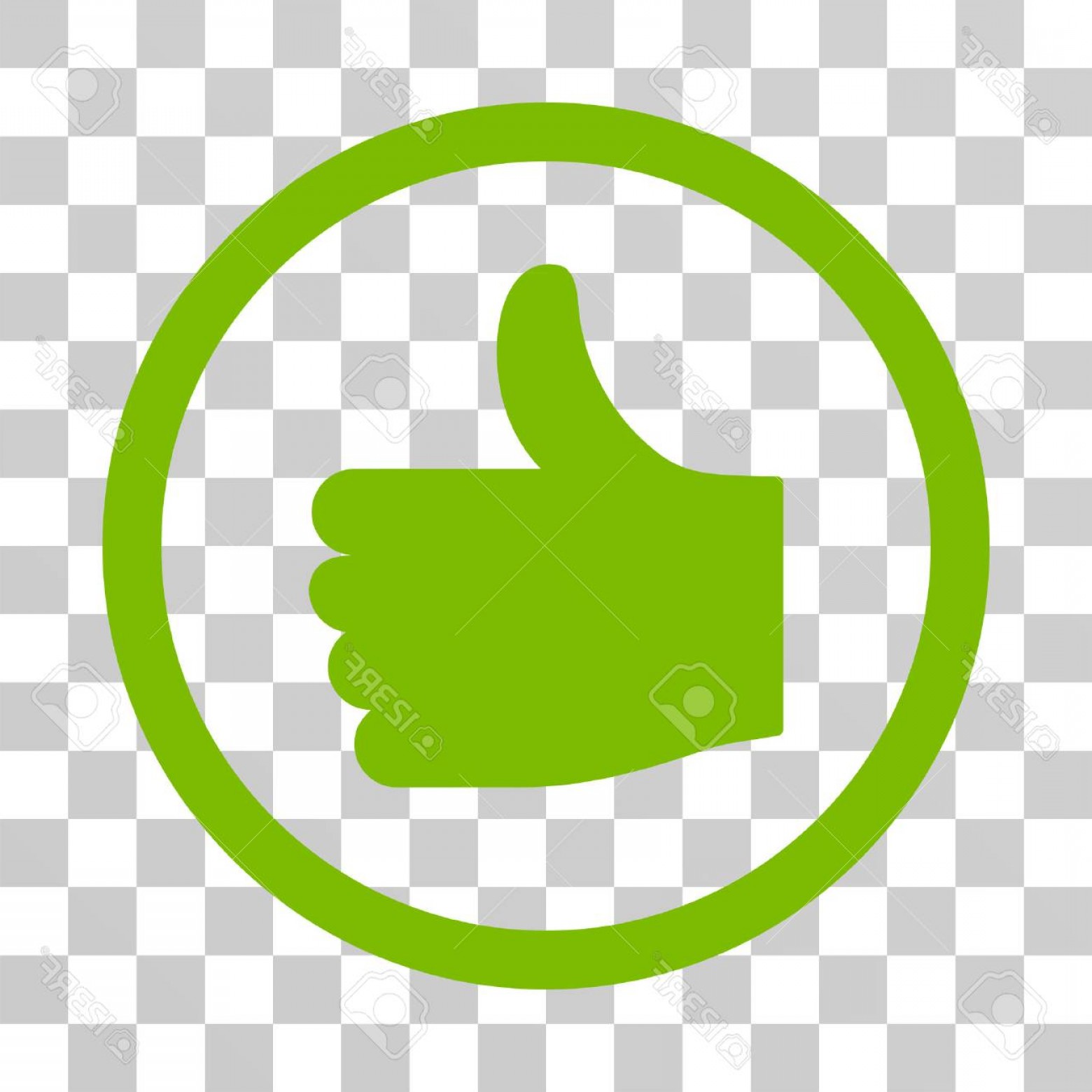 1560x1560 Photostock Vector Thumb Up Rounded Icon Vector Illustration Style