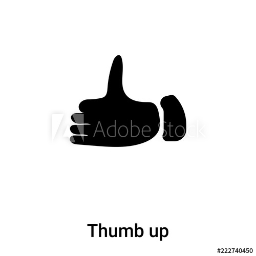 500x500 Thumb Up Icon Vector Isolated On White Background, Logo Concept