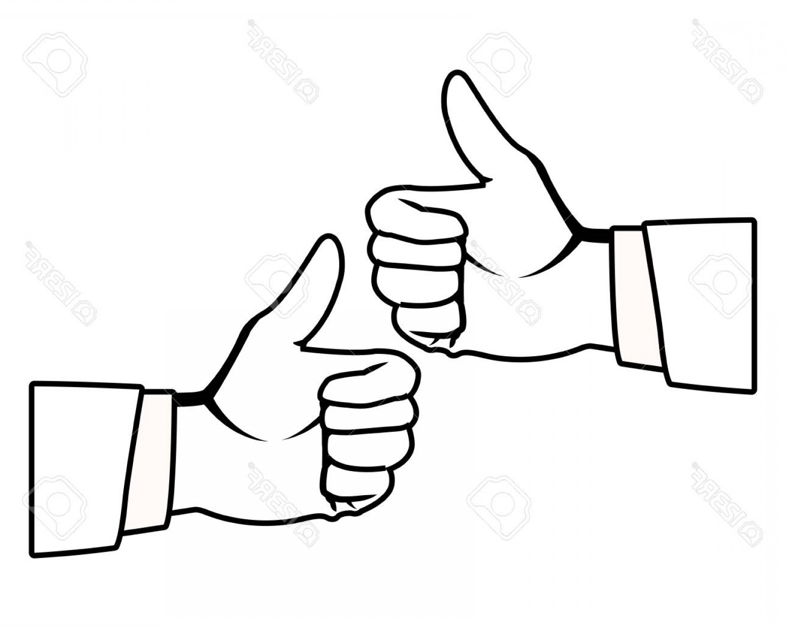 1560x1248 Two Thumbs Up Vector Hoodamathrun