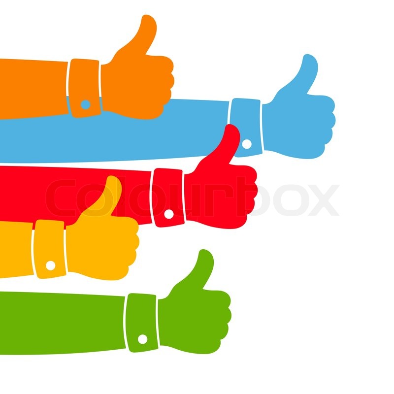 800x800 Like And Thumbs Up Illustration Stock Vector Colourbox