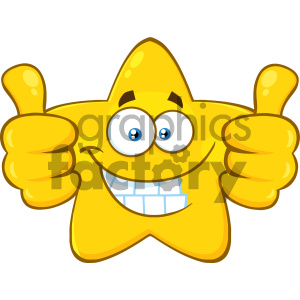 300x300 Royalty Free Rf Clipart Illustration Smiling Yellow Star Cartoon