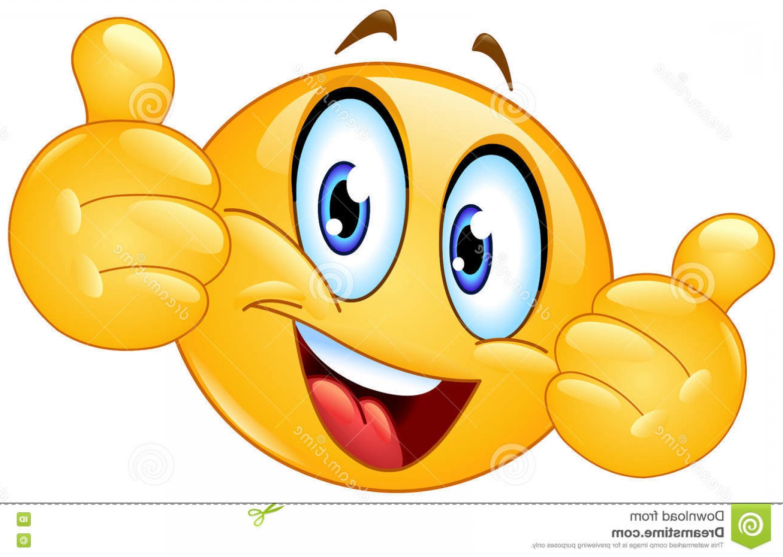 1560x1110 Stock Illustration Thumbs Up Emoticon Vector Design Showing Image