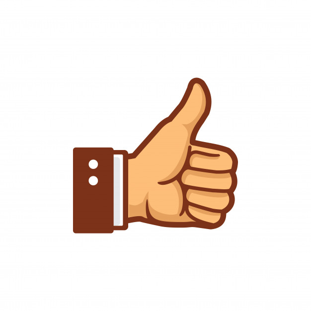 626x626 Thumb Up Hand Vector Vector Premium Download