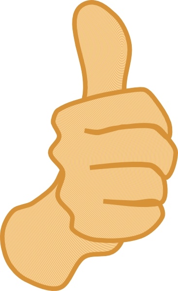 366x599 Thumbs Up Clip Art Free Vector In Open Office Drawing