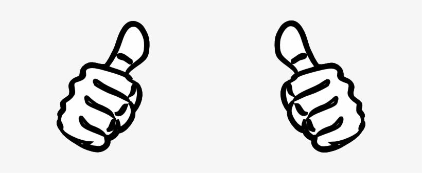 820x338 Two Thumbs Up Vector Png Image Transparent Png Free Download