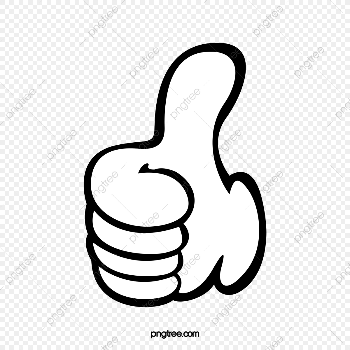 1200x1200 Vector Cartoon Pattern Thumbs Up, Vector, Cartoon Pattern, Black