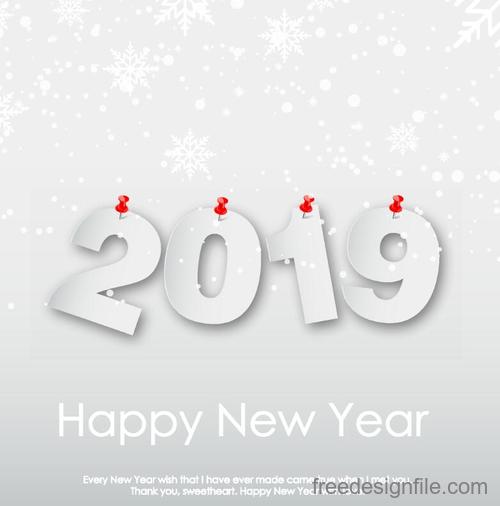 500x506 Thumbtack With Paper New Year Design Vector Free Download