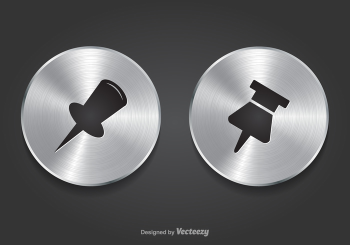 700x490 Free Thumb Tack Vector Metal Buttons