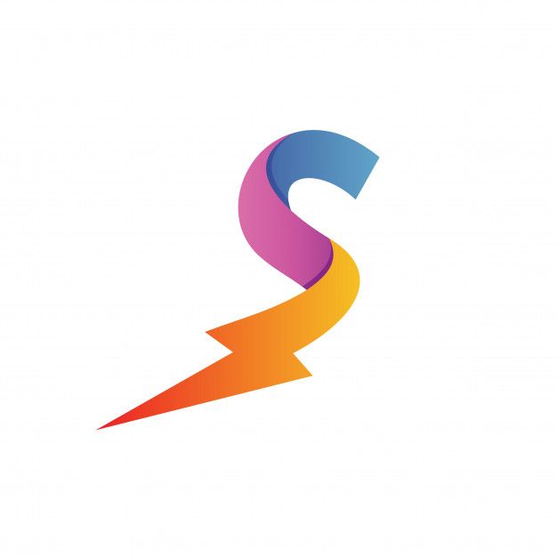 626x626 Letter S Thunder Logo Vector Lettering, Logos, Adobe