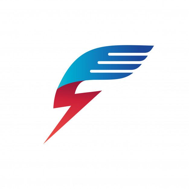 626x626 Thunder Wing Logo Vector Vector Premium Download