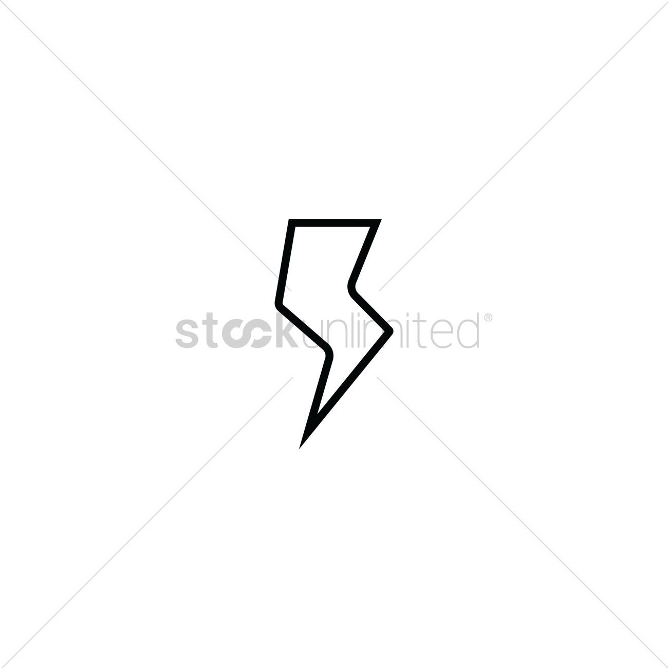 Thunder Vector Image 1300x1300 Thunder Vector Image