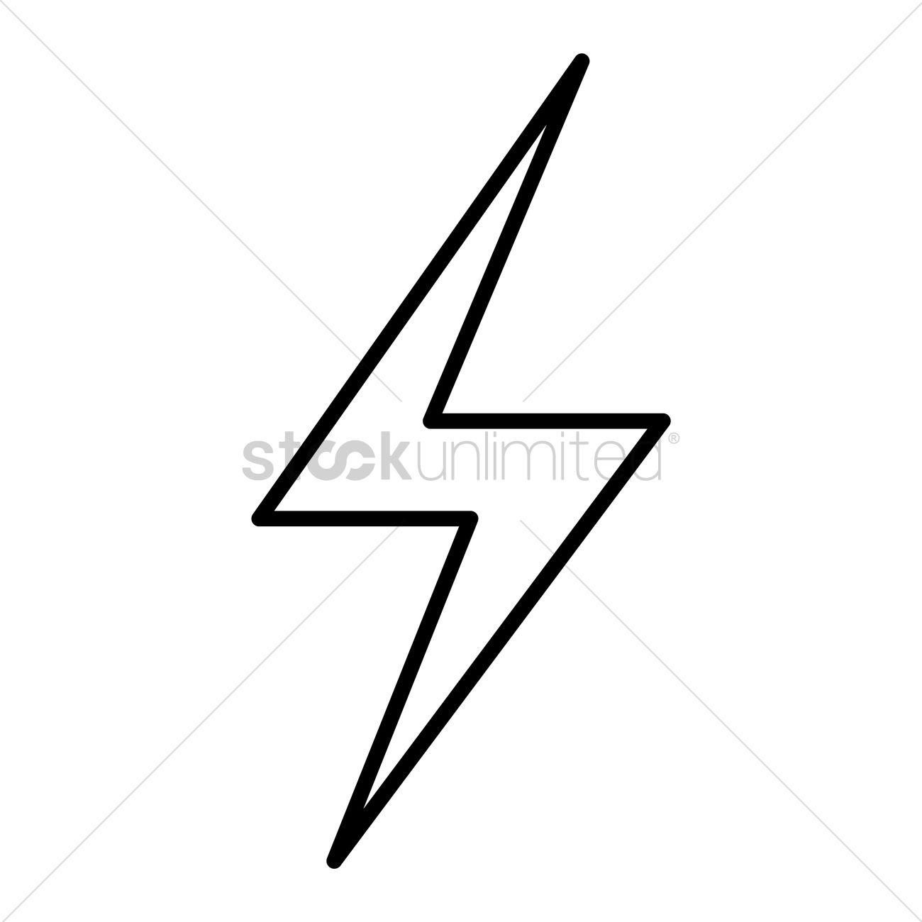 Thunder Vector Image 1300x1300 Thunder Vector Image