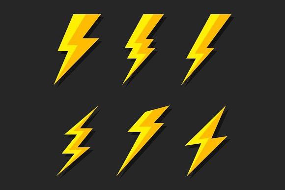 Thunder And Bolt Lighting Flash Icon 580x386 Thunder And Bolt Lighting Flash Icon