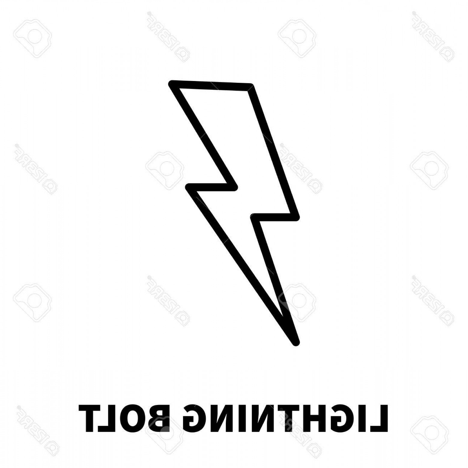 1558x1560 Photostock Vector Lightning Bolt Icon Or Logo In Modern Line Style