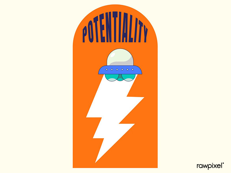 800x600 Potentiality Ufo With Thunderbolt Vector