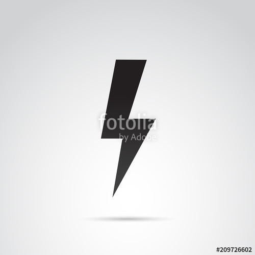 500x500 Thunderbolt Vector Icon Stock Image And Royalty Free Vector