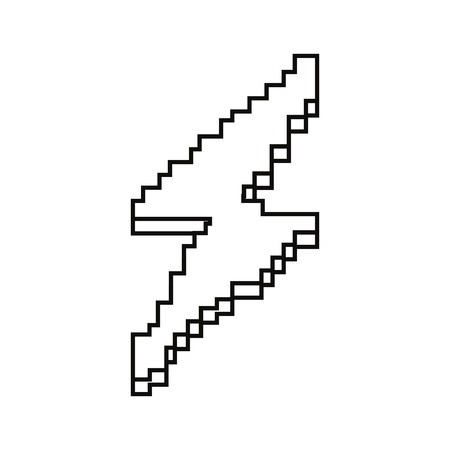 450x450 Pixel Video Game Thunderbolt Vector Illustration Royalty Free