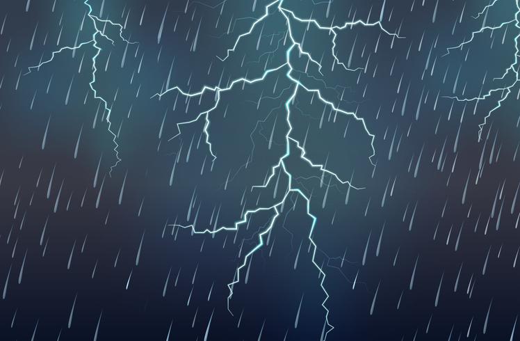 Lightning Strike And Rain Thunderstorm 748x490 Lightning Strike And Rain Thunderstorm
