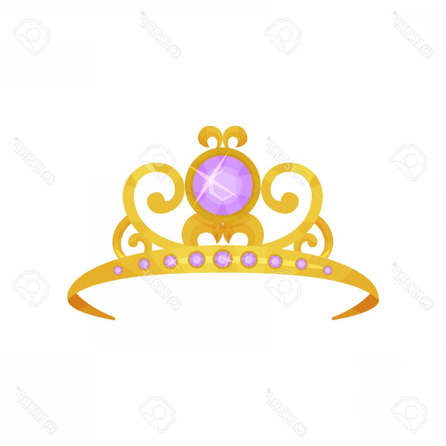 Photostock Vector Beautiful Princess Crown Decorated With Round 1560x1560 Photostock Vector Beautiful Princess Crown Decorated With Round
