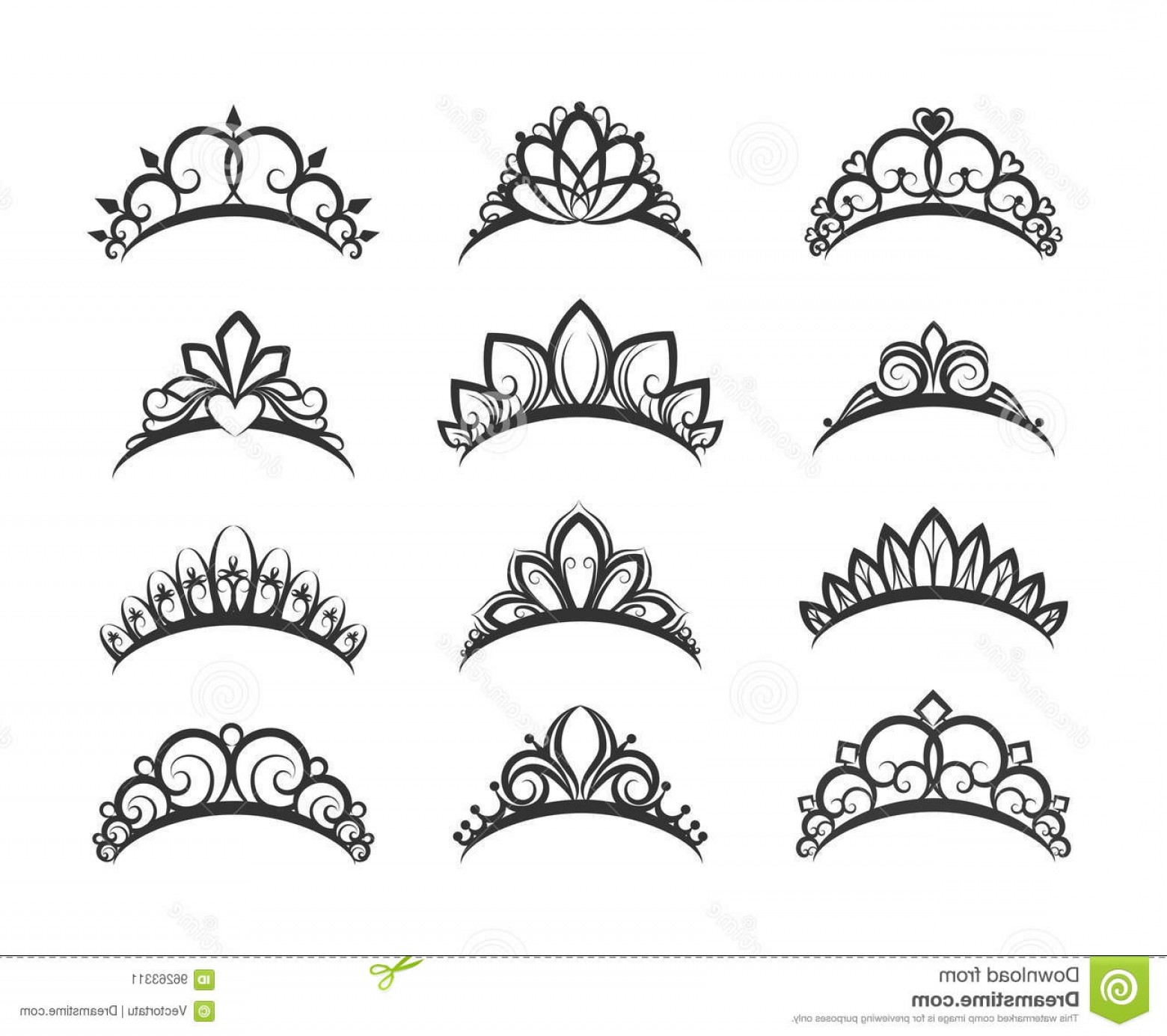Stock Illustration Beautiful Queen Tiaras Set Vector Tiara 1560x1384 Stock Illustration Beautiful Queen Tiaras Set Vector Tiara