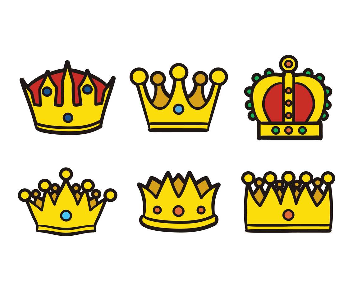 1136x936 Cartoon Crown Vector Vector Art Graphics