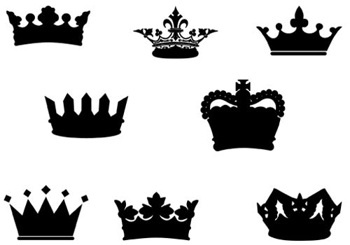 500x350 Crown Silhouette Vector Graphics Silhouette Clip Art Crown
