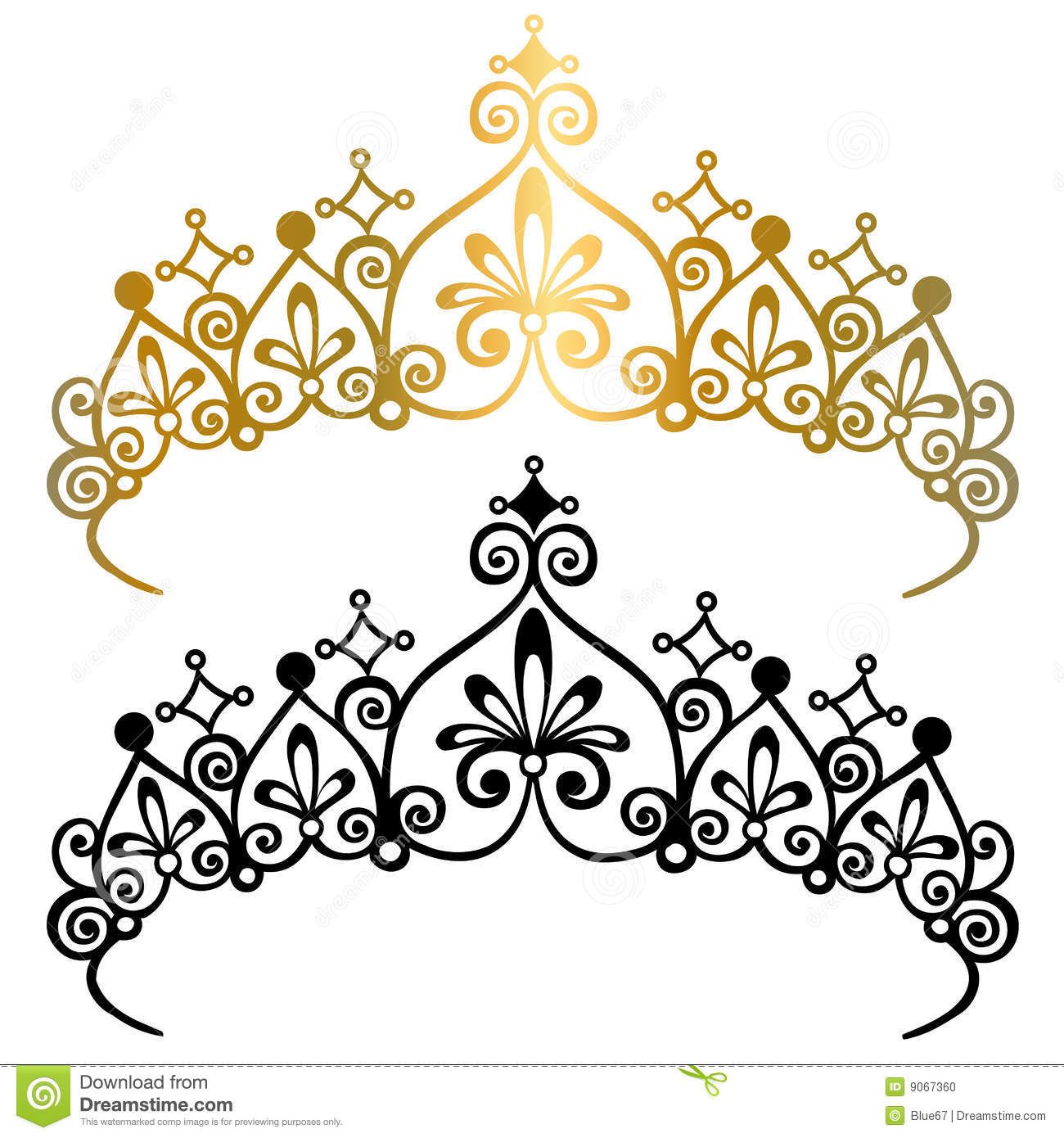 1300x1390 Princess Tiara Crowns Vector Illustration