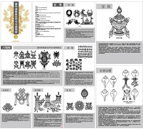 588x528 Tibetan Buddhist Symbols And Objects Map One Eight Rui Phase