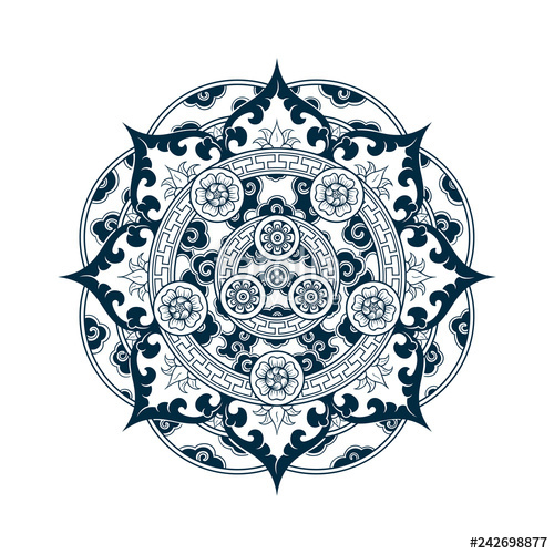 500x500 Tibetan Pattern Mandala Design Stock Image And Royalty Free