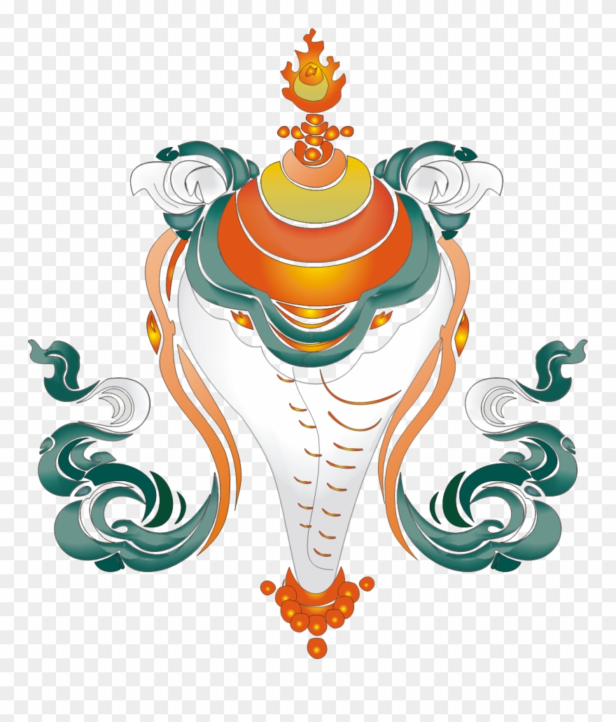 880x1031 Free Vector Tibetan Auspicious Eight Baby Umbrella