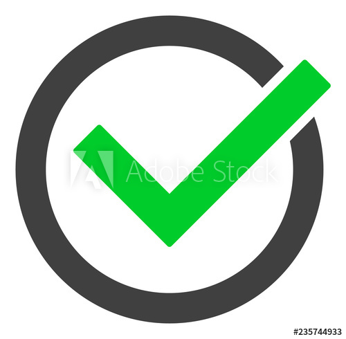 500x490 Accept Tick Vector Icon Symbol Flat Pictogram Is Isolated