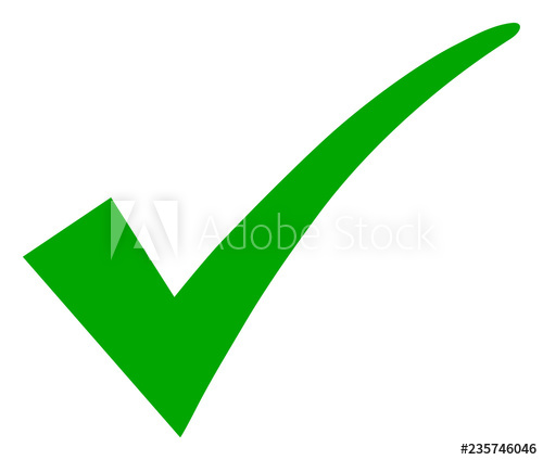 500x424 Confirm Tick Vector Icon Symbol Flat Pictogram Is Isolated