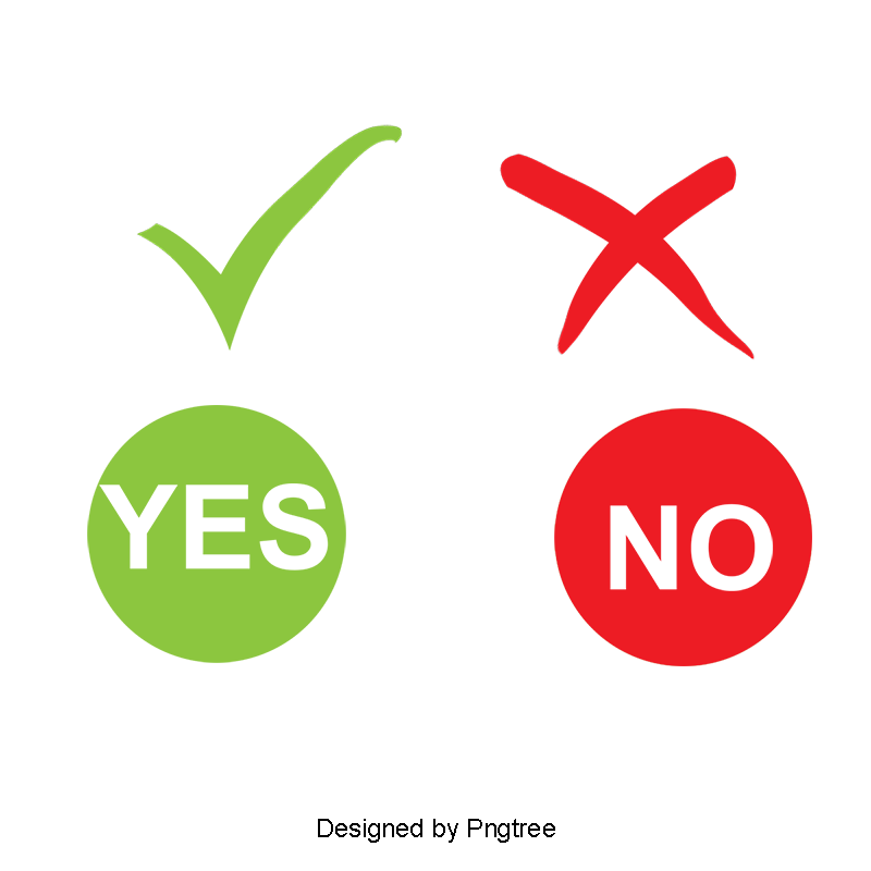 800x800 Download Free Png Right Or Wrong Red Cross Green Tick Vector