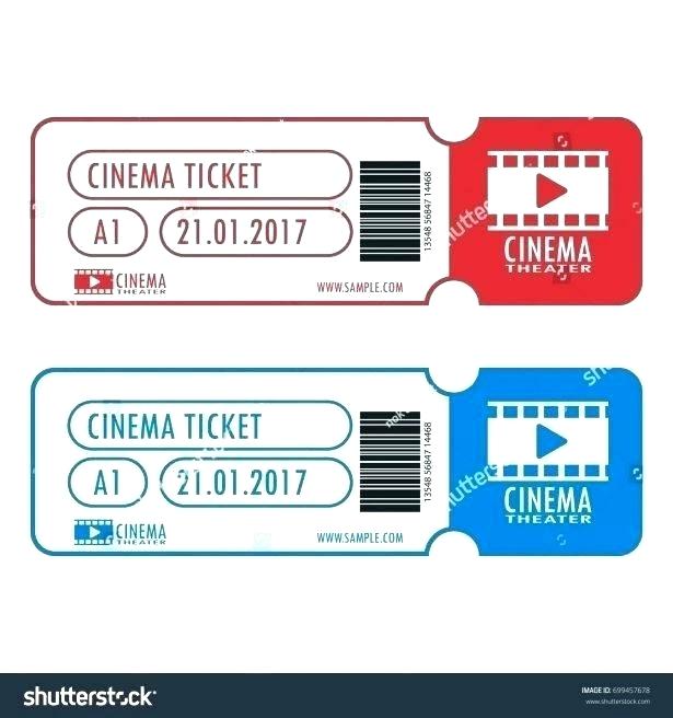 615x656 Movie Ticket Design Template