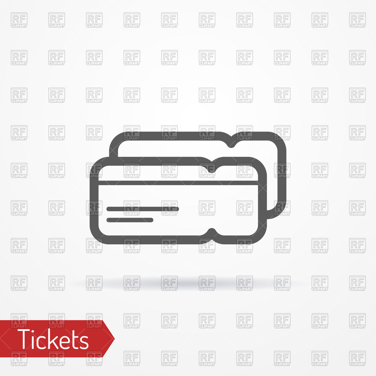 Ticket Icon Vector