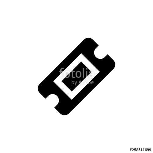 500x500 Ticket Icon,vector,logo Stock Image And Royalty Free Vector