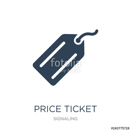 500x500 Price Ticket Icon Vector On White Background, Price Ticket Trendy