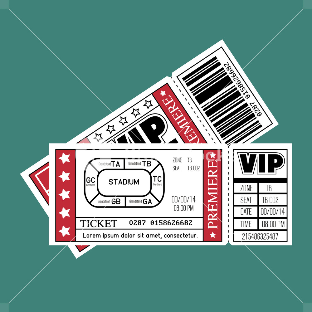 1000x1000 Stadium Ticket Entrance Icon Vector Illustration Design Royalty