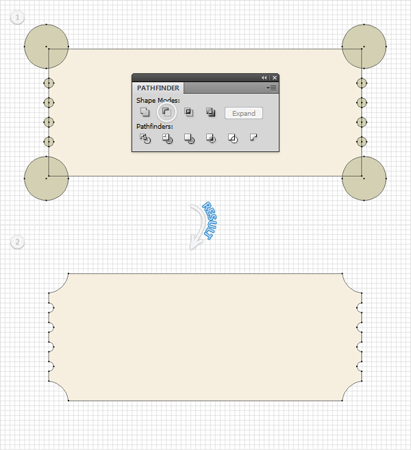 600x657 Create A Vector Ticket Icon In Illustrator