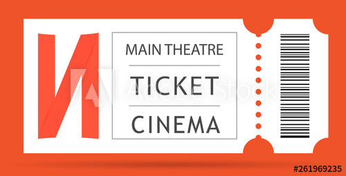 500x255 Ticket Icon Vector Illustration In The Flat Style Ticket Stub