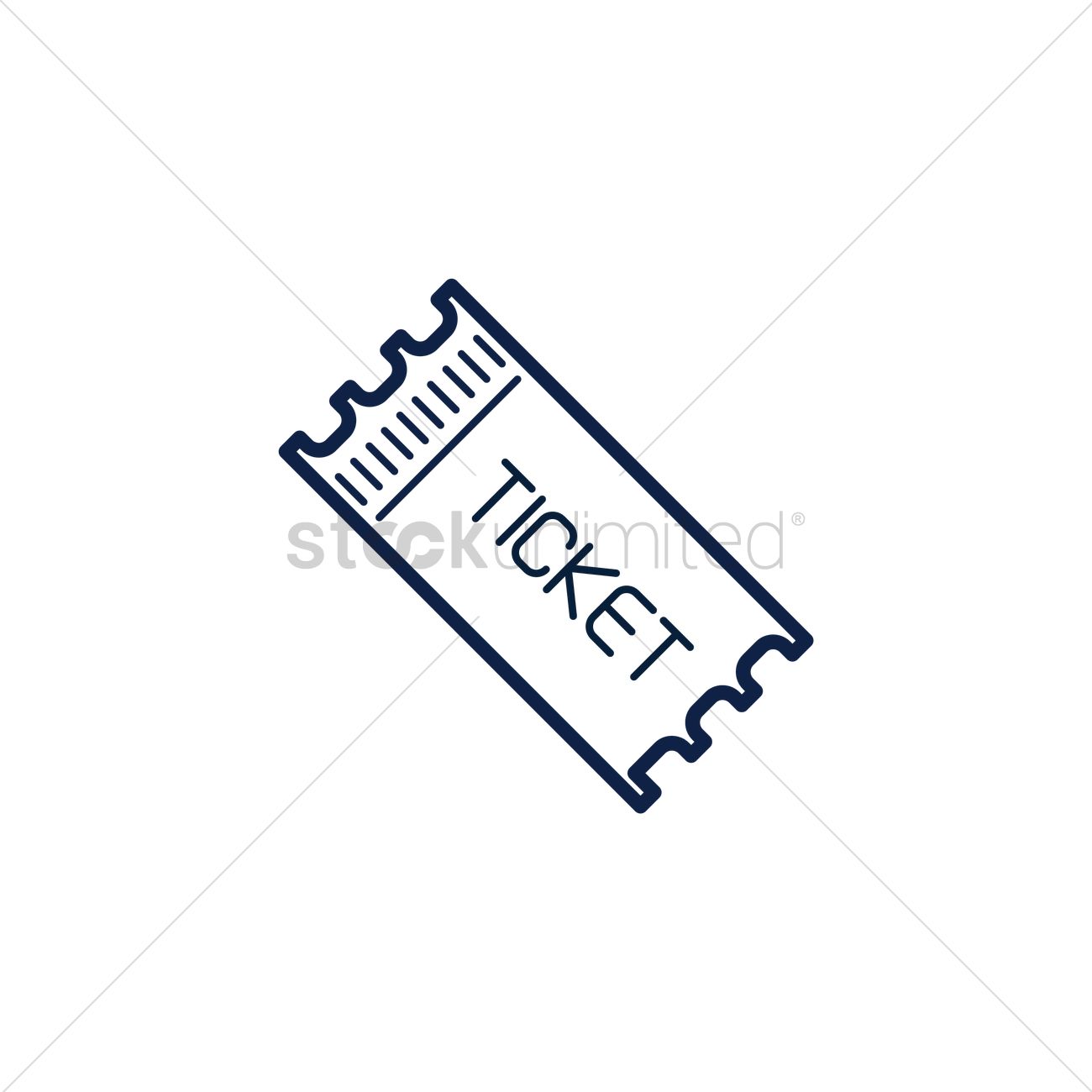 1300x1300 Ticket Stub Vector Image