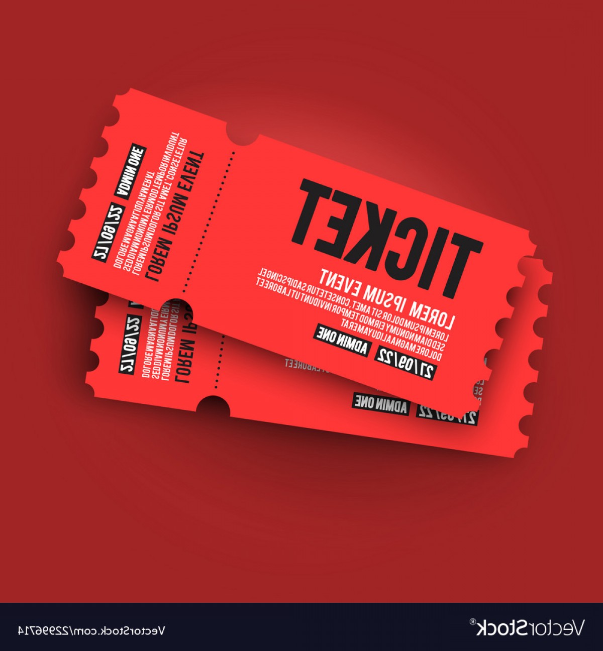 1200x1296 Ed Vip Entry Pass Ticket Stub Design Template Vector Hoodamathrun