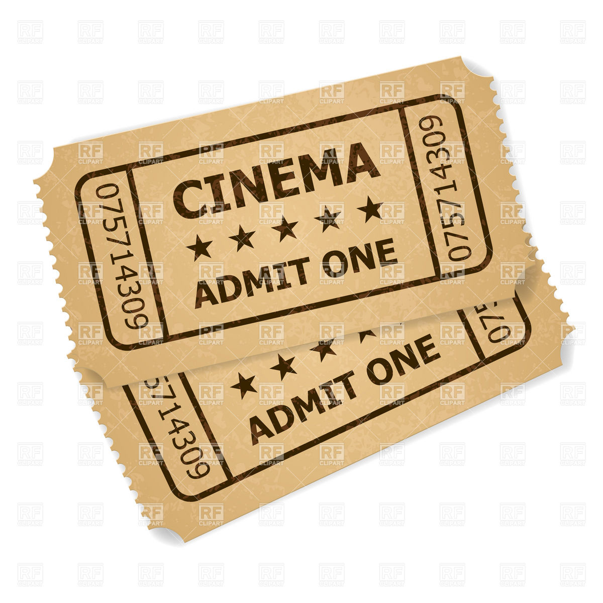 1200x1200 Movie Ticket Stub Clipart