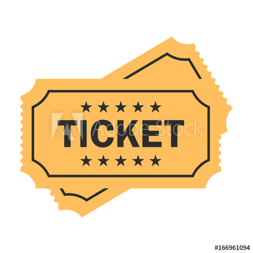 500x500 Old Paper Ticket Vector Icon
