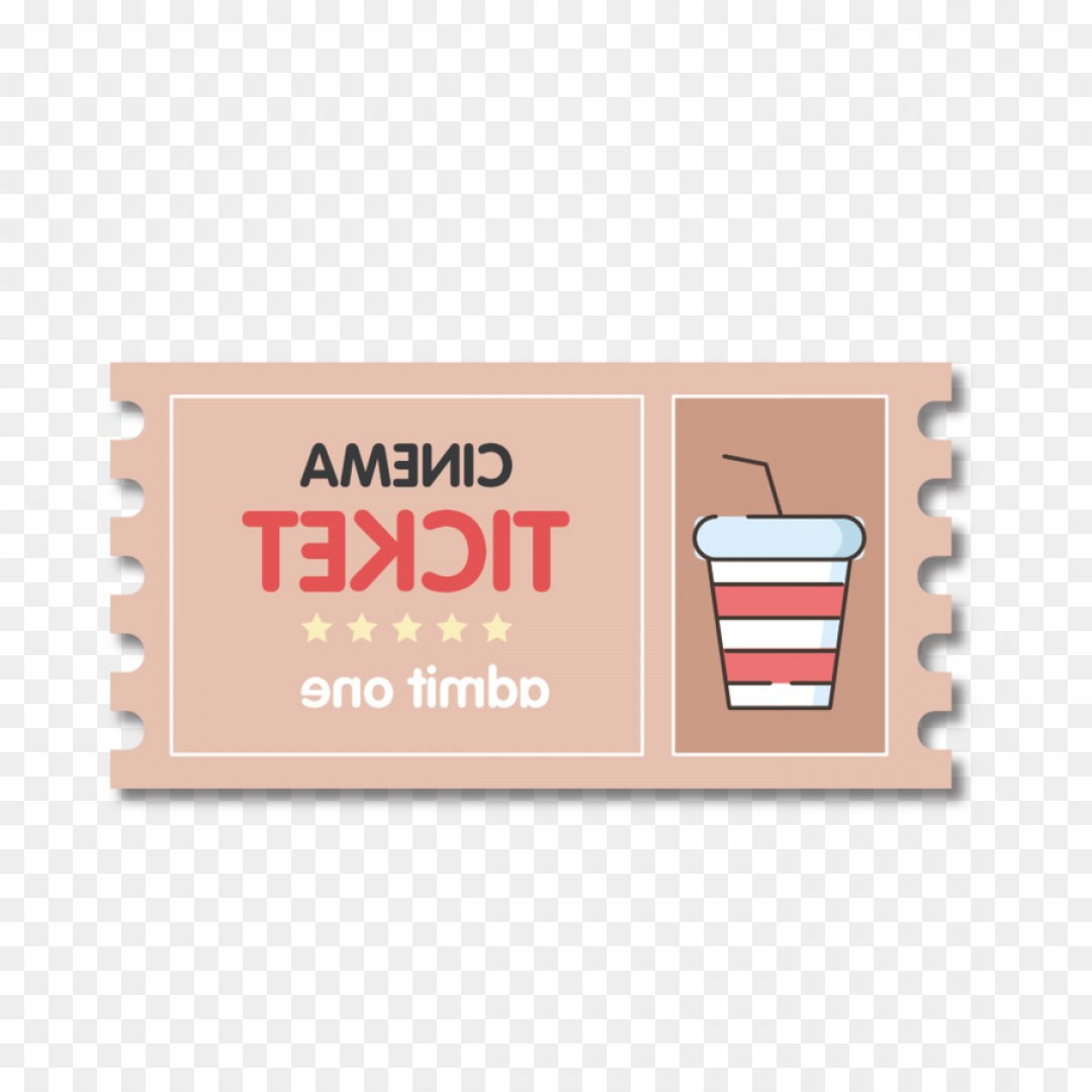 1080x1080 Png Ticket Cinema Film Vector Cartoon Cute Ticket Stub Soidergi