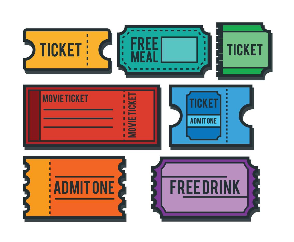1136x936 Ticket Vector Vector Art Graphics